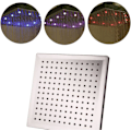 Miniatyrbilde 4 av 4: Dusjhode, 8 tommer kvadratisk temperaturkontroll, 3 fargeendrende ABS kromfinish, baderom LED dusjhode 12 stykker (1 pakke)