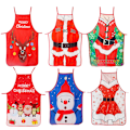 Miniatyrbild 1 av 5: Roliga julbakningsförkläden 6-pack 71,5x57cm Chistmas-förkläde för kvinnor och män Justerbara kökskockar Matlagningsförkläden Söta julgransförkläde Present till bagare
