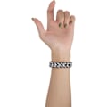 Miniatyrbilde 4 av 5: Kunstig elastisk stretch diamant smykke armbånd erstatningsstropp for kvinner jenter, perlearmbånd kompatibel med Apple Watch-stropp 38/40/41mm