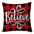 Miniatyrbild 4 av 5: 1 st Plaid Jul Dekorationer Örngott För Soffa Soffa Jul Prydnader Inomhus Utomhus Bondgård (Slumpmässig Mönster)