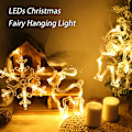 Miniatyrbilde 4 av 5: LED julelyspendelamper, sugekopp dekorative lys, bjeller, juletre 1 varm hvit batteriboks (3 * AAA levert uten) - Jul