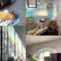 Miniatyrbild 3 av 5: Regnbåge Prisma Fjäril Fönster Dekorationer 10 Ark Statiska Regnbåge Glas Dekaler Splitterskydd Fönster Spår Glas Förhindrar Fågelstrejker Hem Kontor