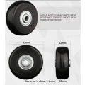 Miniatyrbilde 3 av 5: Reservehjul til bagasje, reservehjul til bagasje, universelle bagasjehjul, lydløse bagasjedeler, fleksible universelle reservehjul, 45*18mm