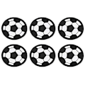 Miniatyrbillede 1 af 4: Stof Fodbold Broderet Patch Flere Dekorerede Mønstre Diy Sytilbehør Dekoration Tøj Mærke Håndværk Tilbehør