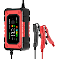 Miniatyrbillede 1 af 5: Bilbatterioplader Intelligent batterioplader med højfarvet funktion Multipel beskyttelse 100-240 V til 12 V bil SUV RV Moto lastbil