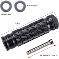 Pikkukuva 2 / 3: 2 kpl Moottoripyörän jalkatapit CNC Universal taka 8mm liukumaton