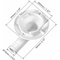 Miniatyrbilde 2 av 3: Klimaanlegg drenering dreneringskobling Element Kobler ESPACUTION KONDENSAT KONDENSAT KONDENSAD FOR MINI-SPLIT ENHETER OG Vindus AC enhet 40mm
