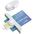 Miniatyrbild 1 av 5: CAC Typ C-läsare, DOD Military USB C Common Access CAC-kortläsare, USB Smartfold Typ C Smart Card Reader PIV CAC-läsare kompatibel med Windows,