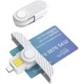 Miniatyrbilde 1 av 5: CAC Type C-leser, DOD Military USB C Common Access CAC-kortleser, USB Smartfold Type C Smart Card-leser PIV CAC-leser kompatibel med Windows,