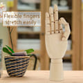 Miniatyrbild 3 av 5: Trähandmodell handskulptur trädocka kvinnor kvinnor ledad ledad modell (10 tum på höger hand)