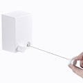 Miniatyrbillede 1 af 5: Hvid Retractible Tøjline 4m Retractible Tøjline med Justerbar Flettet Rustfrit Stål Poleret Ståltov, Indendørs Udtrækkelig Tøj Tørring