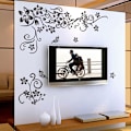 Miniatyrbild 1 av 4: Väggdekoration Hem Väggkonst Dekaler för Sovrum Vardagsrum Soffa Bakgrund Tv Väggdekor
