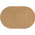 Miniatyrbild 1 av 4: Parti med 5 st mulchskivor Ø40cm JUTE filt Skydd växt, ogräs, frost