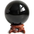 Miniatyrbilde 1 av 5: Obsidian krystallkuler for Feng Shui-kuler, meditasjon, krystallhealing, spådomskuler, hjemmedekorasjon
