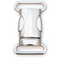 Miniatyrbild 2 av 4: Set med 5 metallklämmor för paracordarmband, hundhalsband, ryggsäck, färg: silver