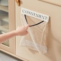 Miniatyrbilde 4 av 5: 2 Stykker Mesh Søppelsekker Mesh Oppbevaringsposer Hengende Søppelsekkholder Hengende Mesh Pose Hengende Søppelsekk for Hjem og Kjøkken