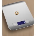 Miniatyrbild 1 av 2: Digital elektronisk kaffevåg för matlagning, mat, hög precision, smyckesvåg, LCD-display, multifunktionsfunktion, tareringsfunktion, rostfritt stål, 5 kg-AA