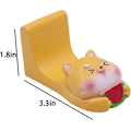 Miniatyrbild 2 av 5: Söt Vattenmelon Hund Mobiltelefon Stativ (Gul), Skrivbord Surfplatta Dator Stativ Kreativt Djur Smartphone Stativ Skrivbord Stativ Heminredning Present