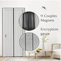 Miniatyrbild 1 av 5: 140*240cm Myggnät Magnetisk Dörrfluga Gardin Automatisk Stängning för Balkongdörr Källare Dörr Terrassdörr, Starkare Magneter, Liminstallation