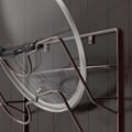 Miniatyrbild 3 av 5: Simple Houseware Väggmonterad grytlockshållare, kromfinish