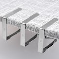 Miniatyrbillede 3 af 5: 8cm x 10 stk. dugeclips sæt med 10 rustfrit stål dugeclips skridsikre