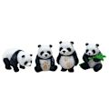 Miniatyrbillede 3 af 3: 8 stk. Nøglering Nyhed Nøglering Sød Nøglering Panda Nøgletilbehør Dyr Nøglering Sød Nøglering Til Piger Dreng Dame