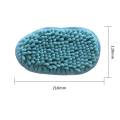 Miniatyrbilde 2 av 4: 2 dekk mikrofiber dampbørster matter med damp hansker, modell med lang haug
