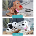 Miniatyrbilde 4 av 5: Hund Spargris Spiser Penger, Søt Mynt-Stjelende Valp Spargris Spargris, Hund Spargris Spiser Mynter, Tellerbank, Mynt Sorterer, 2.7x7 tommer(brun