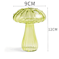 Miniatyrbild 5 av 5: Liten svampformad glasvas, svampformad glasaromaterapiflaska, svampformad blomkruka för hemmakontor (4 stycken)