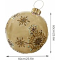 Miniatyrbild 5 av 5: Juldekoration, 60 cm utomhus jul uppblåsbar boll, gigantisk jul uppblåsbar boll, julgransdekorationer, utomhus jul uppblåsbar