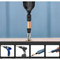 Pikkukuva 4 / 4: Erä 13 Torx-ruuvimeisselin kärkeä, pituus 50 mm, 1/4\" kuusiovarrella ja perusmuistilla, T7/T8/T9/T10/T15/T20/T25/T27/T30 // T35/T40