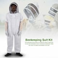 Pikkukuva 2 / 5: Ideal Costume Ammattimainen suojavaruste Beeshock pitkillä käsineillä ja hunnullisella hatulla mehiläishoitajille - valkoinen (xxl)
