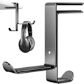Miniatyrbild 1 av 5: Skrivbordsstativ för spelheadset, multifunktionellt headsetställ med kabelorganisatör, justerbart spelheadsetställ för alla Bluetooth-spelheadset,