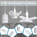 Miniatyrbillede 2 af 4: LED Garage Loft, Foldbar E27 6000K Naturligt Lys 60W Arbejdslys Base til Lade, Garage, Lager 85-265V Sasicare