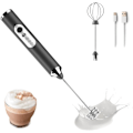 Miniatyrbilde 1 av 5: Melkeskummer Kaffe Melkeskummer USB Oppladbar Håndholdt Melkeskummer 1 Melkeskummer 1 Visp for Cappuccino, Varm Sjokolade, Kaffe, Latte