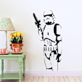 Pikkukuva 4 / 5: Tähtien sota -aiheinen seinätarra, jossa on Stormtrooper-hahmo