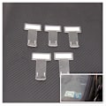 Miniatyrbillede 2 af 3: 5 stk. Plastik Bil Kvitteringsklemme (Transparent Farve)