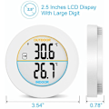 Miniatyrbillede 3 af 5: Indendørs og udendørs termometer, digitalt trådløst termometer med probesensorer, HD LCD-display temperaturdetektor, min/maks-hukommelse, trend, ℃/℉