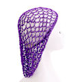 Miniatyrbillede 1 af 5: Deep Purple - Badehætte til kvinder og piger, genanvendelig, overdimensioneret, vaskbar, sød og blød, håndlavet hæklet hårnet imitation rayon kvinder turban ne