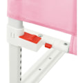 Miniatyrbilde 4 av 5: Rosa barneseng sikkerhetsbarriere 90x25 cm stoff