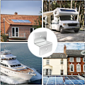 Miniatyrbild 5 av 5: SOLAR SOLUTION Montering 4ST ALUMINIUM TILLBEHÖR Z SOLPANEL TILLBEHÖR MONTERING FÖR CAMPING CHOCKER, BRÄDA, STUGA