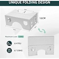 Miniatyrbillede 5 af 5: Foldbar Toilet Skammel - Fysiologisk Badeværelses Skammel til Voksne og Børn - Toilet Skammel til Badeværelse og Toilet, 45 x 3 x 18 cm, Grå