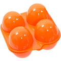 Miniatyrbild 1 av 5: 4 Ägg（11,5*12,5cm）ABS Plast Äggbricka Bärbar Grill Utomhus Camping Picknick Stötsäker Behållare Förvaringslåda