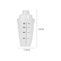 Miniatyrbillede 3 af 5: Vinaigrette mixer 200 ml Plastik Blandings Salat Mixer Sauce, Marinader - Shaker Gradueret Vinaigrette Melanper - Anti -Fauite