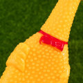 Miniatyrbild 3 av 5: 31cm Gnisslande Gummikyckling Leksak Skrikande Gul Pipig Gummi Avspänning Skrikande Leksak