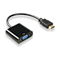 Miniatyrbillede 1 af 5: 1 stk. sort HDMI-adapter til VGA han-konverteradapter til hun 1080p til bærbar pc-tablet