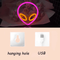 Miniatyrbillede 3 af 3: Planet Skilte, LED Planet USB eller Batteridrevet Neon Lys Soveværelse Festlig Børnelegeplads Fest Bar Jul Planet Neon Dekoration