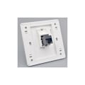 Miniatyrbilde 3 av 5: Dobbel Gjennomgang Gigabit CAT6 Nettverkskontakt Hunn til Hunn RJ45 LAN Frontpanel Rett Internett Jack, 86x86mm 1stk