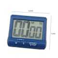 Miniatyrbillede 5 af 5: Digitalt timer (hvid, batterier ikke inkluderet), nedtællingstimer stort display, multifunktions køkkentimer med højt LCD-display, lille bærbar elekt