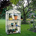 Miniatyrbild 2 av 4: Litet överdrag med PVC-plast, portabelt växthus utomhus, används för odling av sådd och blommor, 3 lager, exklusive stöd (69 x